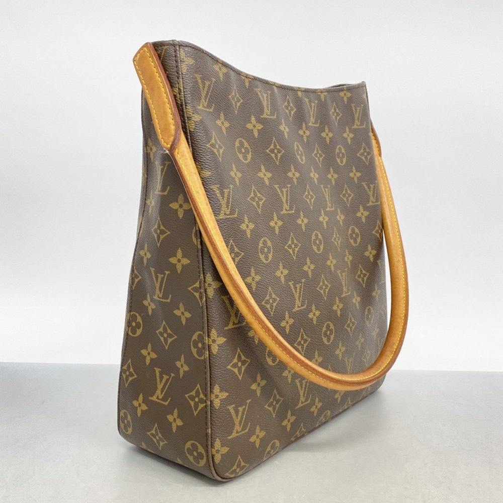 Louis Vuitton Shoulder Bag Monogram Looping GM M51145 Brown Ladies - Picture 2 of 12